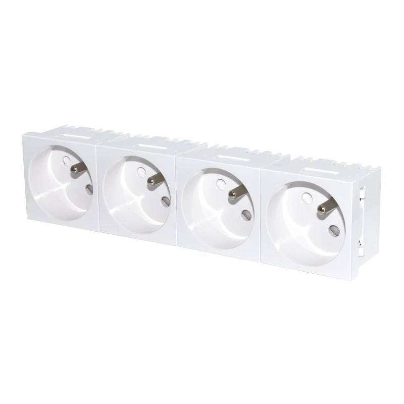 French Socket 16A 250V Quatuor Universales Socket