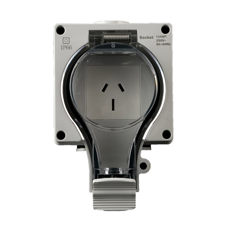 IP66 Nova Series certa superficies Australiae Socket cum Switch