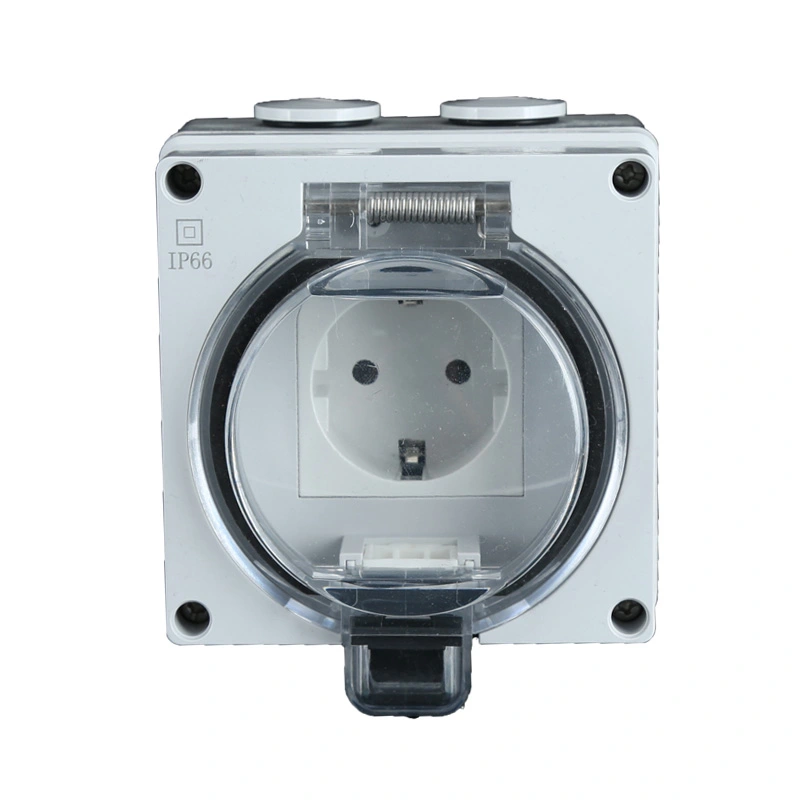 IP66 Series Superficies Mounted Waterproof German Type Socket and Switch